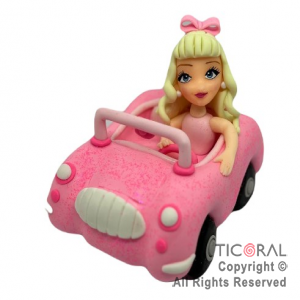 ADORNO BARBIE EN AUTO PORCELANA FRIA G x 1